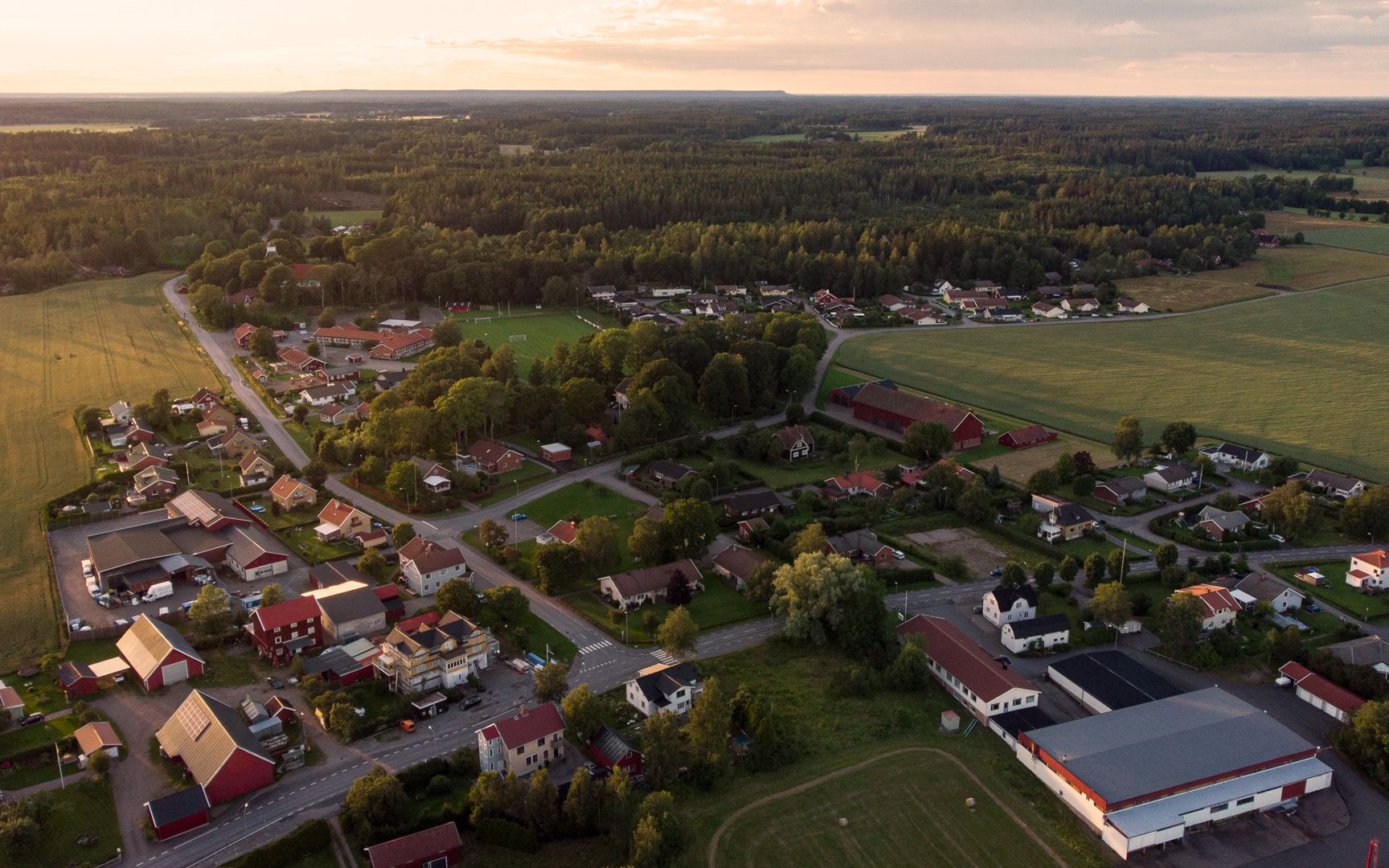 Vy över Stora Mellby